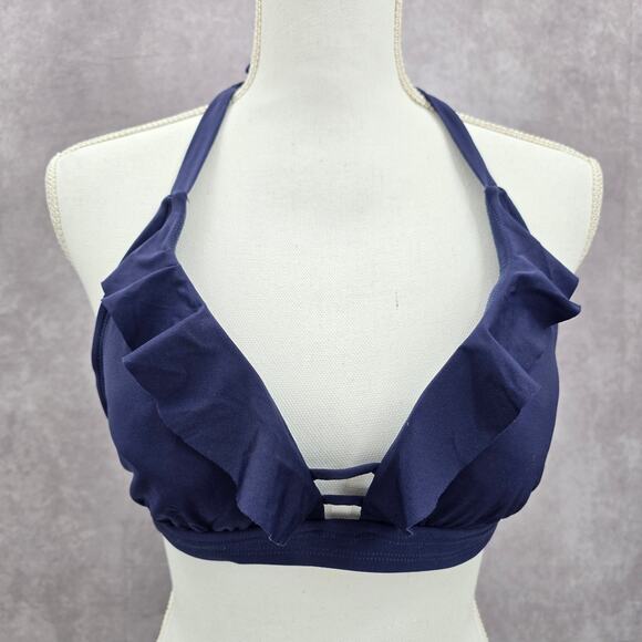 Kona Sol Womens Blue Underwire Bikini Top Size 22